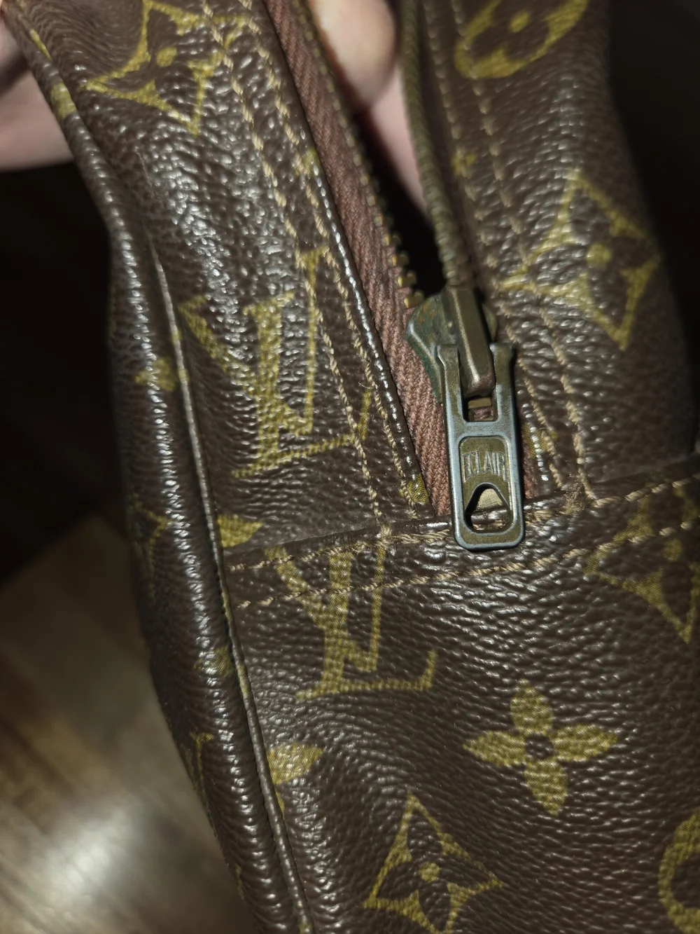 Louis Vuitton Monogram Trousse Toilette Canvas Cosmetic Pouch - Brown